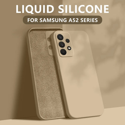 Liquid Silicone Case For Samsung Galaxy S24 S25 FE S26 S23 S22 Ultra Plus S25 Edge A57 A37 A56 A17 A16 A36 A54 A55 5G Soft Cover