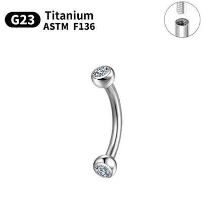 G23 Titanium Piercings Labret Stud Kit – 1/5/10pcs Lip, Nose, Eyebrow, and Cartilage Body Jewelry