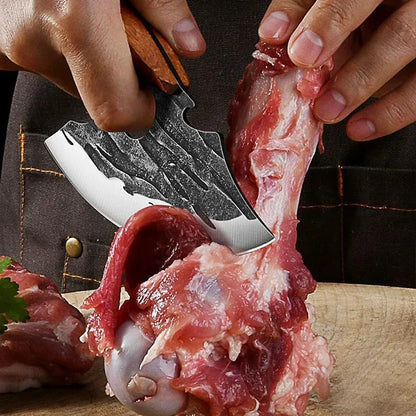 Multifunctional Knife Forged Kitchen Knife Stainless Steel Meat Cleaver Boning Knife with Bottle Opener Pocket With Knife Cover
