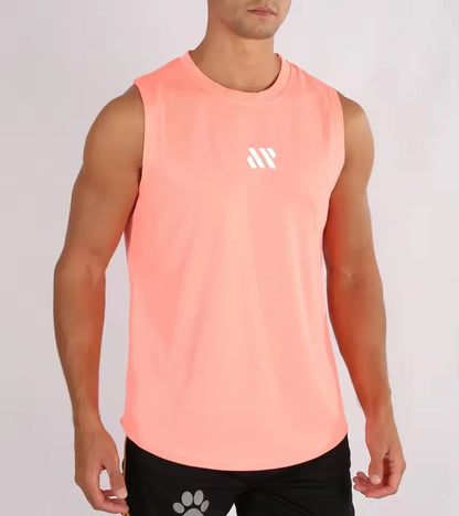 Men's Bodybuilding Vest Gym Workout Mesh Fitness Sleeveless shirt Running Tank Top Stringer Single Shirt Summer Sport Vest Men