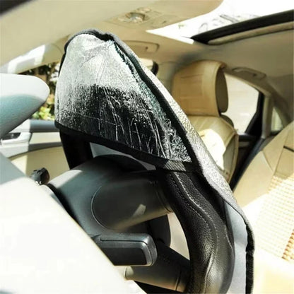 Double Heat Insulation Sunshade Cover Protection Foldable Anti-uv Sunscreen Car Interior Supplies for All Car Steering Wheel