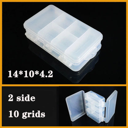 Transparent Plastic Screw Compartment Box – Jewelry, Earring & Tool Storage Organizer