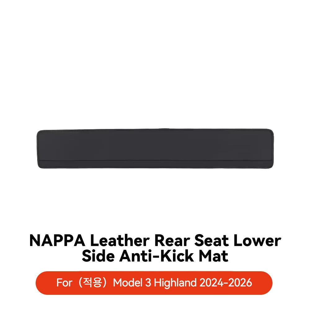 YZ For Tesla Model Y/3 Juniper 2021-2025 Rear Seat Lower Anti-kick Pad Protective Mat Electric Vehicle Protective Accessories