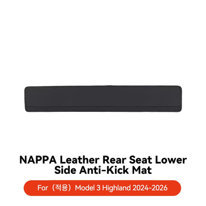 YZ For Tesla Model Y/3 Juniper 2021-2025 Rear Seat Lower Anti-kick Pad Protective Mat Electric Vehicle Protective Accessories