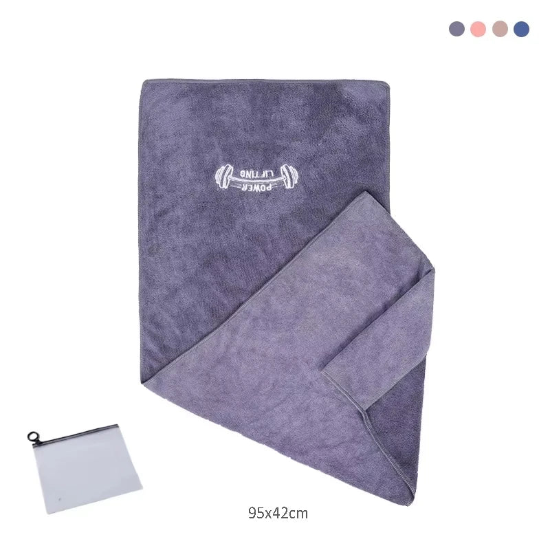 Fitness Quick Dry Towel 42*95cm Microfiber Gym Yoga Training Swimming Tennis Towel Beach Jogging Body Anti-slip Sports Sweat