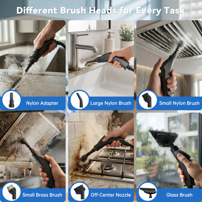 2500W High Temperature Steam Cleaner 110V Portable Handheld Steam Cleaning Machine With Multiple Accessories US Plug