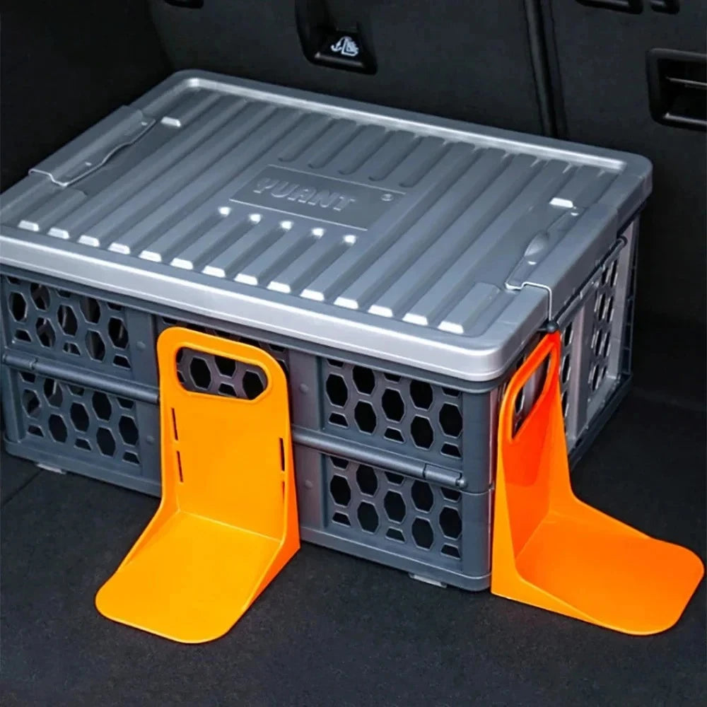 Multifunctional Car Back 2/1pcs Auto Trunk Organizer Rack Luggage Box Stand Shake-proof Fence Storage Holder Tools
