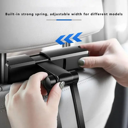 Premium Car Back Seat Headrest Mount Holder Stand Adjustable Movie Watching Artifact for Phone Tablets for Iphone Ipad Samsung