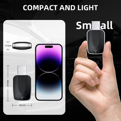 2 In 1 Wired To Wireless Carplay Android Automatic Adapter Car Gadget Smart Box Plug and Play 5Ghz Wifi Fast Connection
