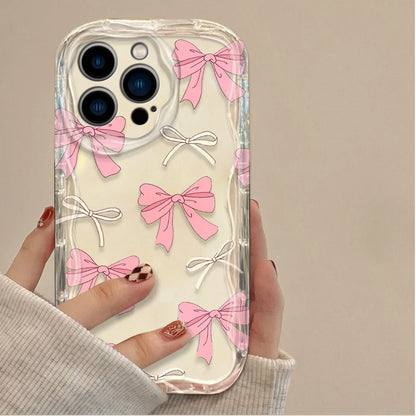 Bowknot Heart iPhone Case – Shockproof Silicone Cover