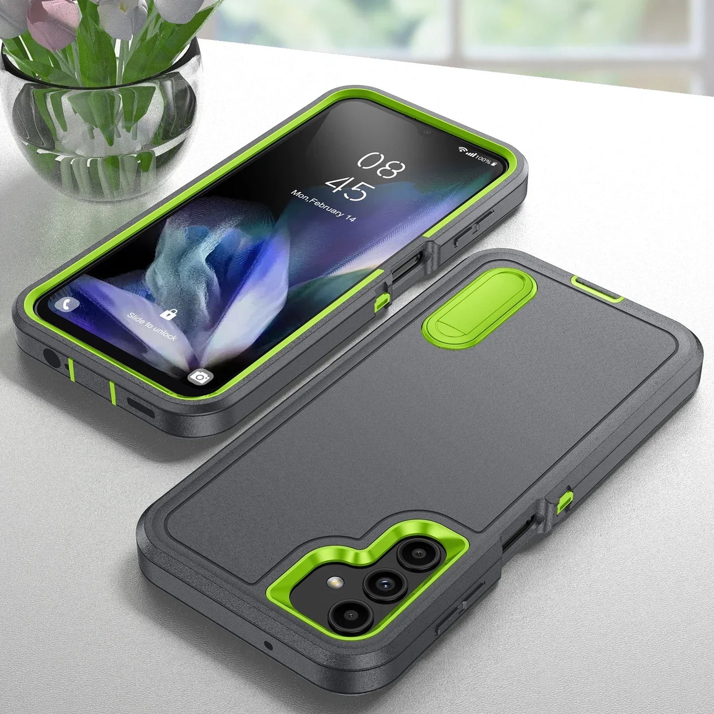 Anti-Shock Protective Phone Case for Samsung Galaxy S23 FE S24 S25 S26 Ultra S22 Plus A17 A56 A36 A16 A06 A15 A54 Holder Cover