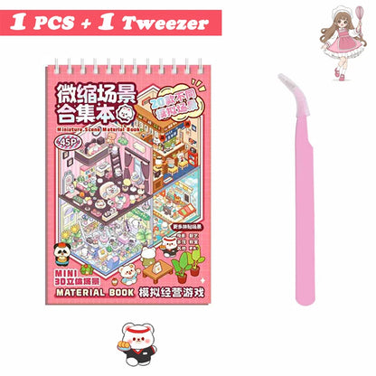 20Pcs 20in1 3D Cartoon Sticker Book | DIY Scenes Creative Gift for Kids, Portable Sticker Album for Birthday Christmas Crafts