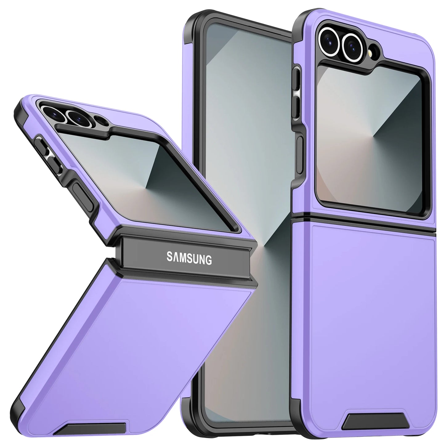 Luxury Original Official Slim Matte Protect Phone Case Samsung Galaxy Z Flip 7 8 6 5 4  For Wireless Charging Shockproof Cover