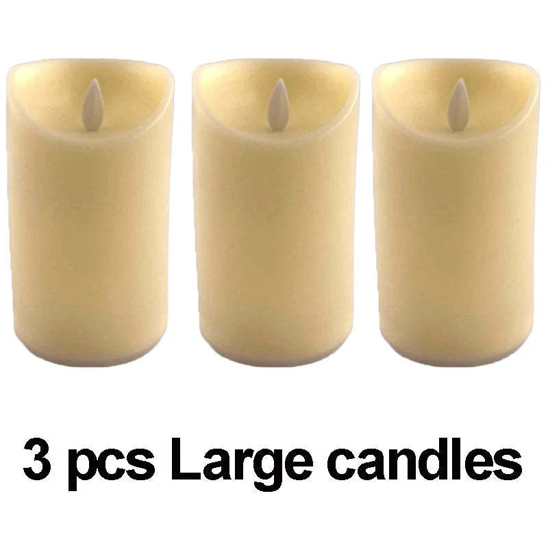 Moving Wick LED Candle Glowing Dancing Flame Candles Kid & Pet Safe Decoration Wholesale Electric Candle for Wedding Party Decor