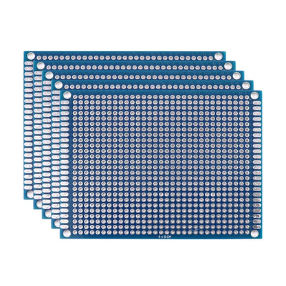 5/10PCS PCB Board Prototype Board Blue 2x8/3x7/4x6/5x7/7x9cm Double Sided Circuit Boards For DIY Soldering Project