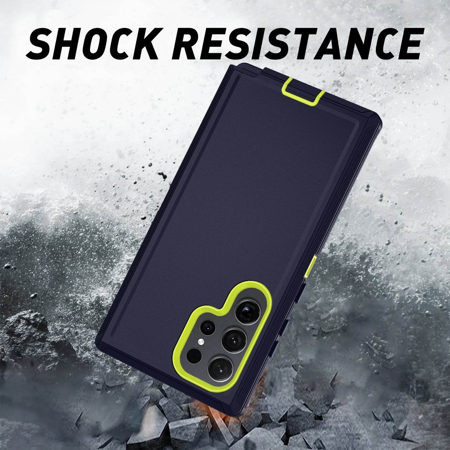 For Samsung Galaxy S25 S24 S23 S22 S21 S20 FE Plus Ultra Note 20 Armor Shockproof Defender Phone Case Hard PC+TPU Back Cover
