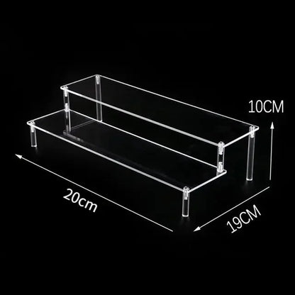 1-5 Tier Iridescent Acrylic Display Risers Stand Shelf for Figures Collectibles Cupcakes Perfumes Jewel Decorating & Organizing