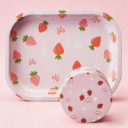 1/2 Pieces Pink Burn Book Grinder and Rolling Tray