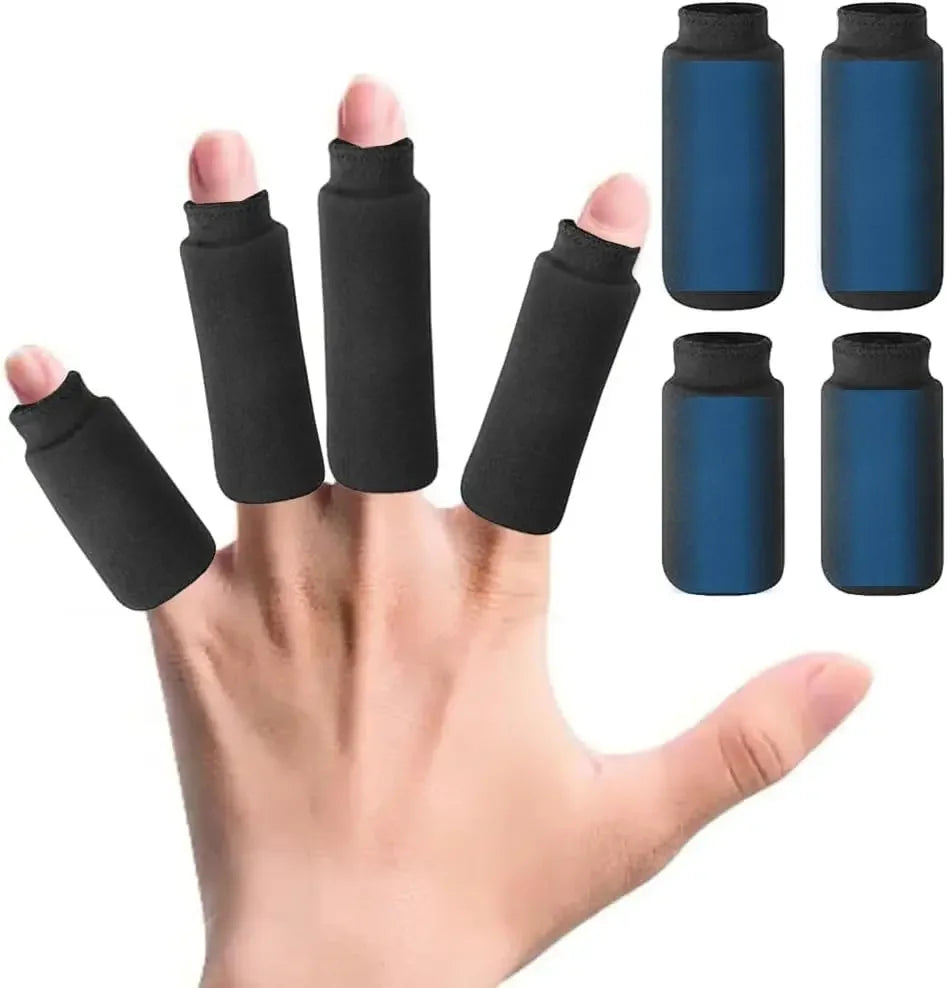 Finger Ice Sleeves 4PCS Finger & Toe Cold Gel Ice Packs Thumb Ice Packs Hot Cold Compression Sleeves For Arthritis Hand Care