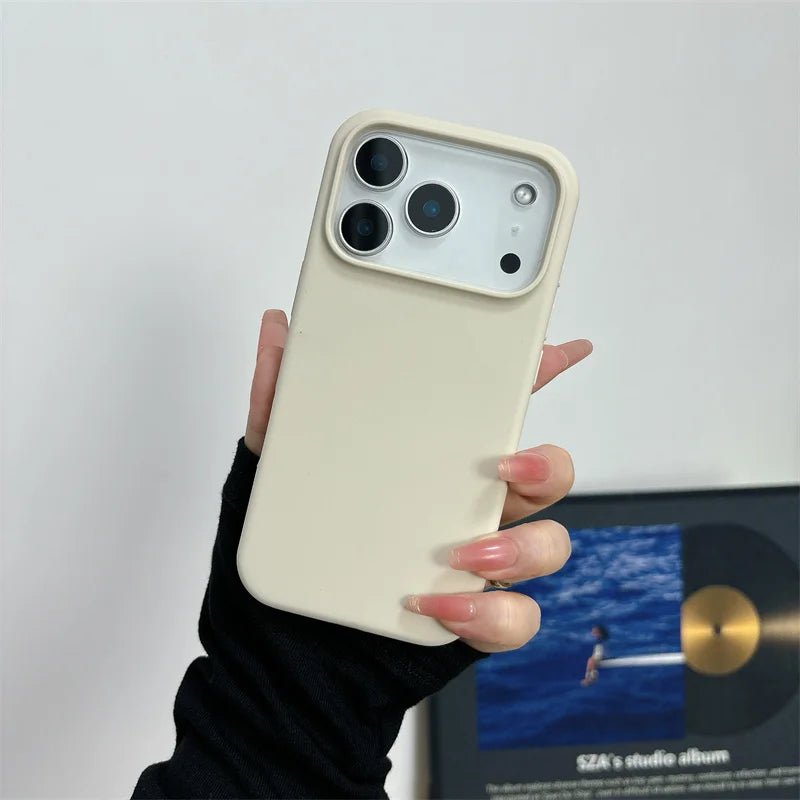 Magnetic Liquid Silicone Case for iPhone 17/17 Air/17 Pro/17 Pro Max For Magsafe Big Camera Hole Cover Shockproof Protective