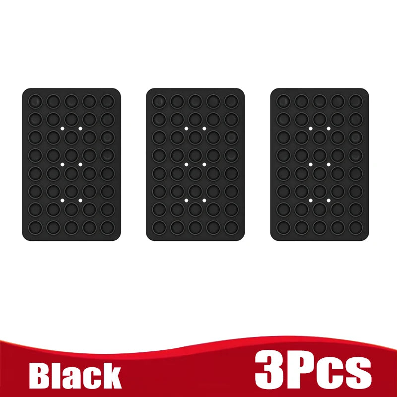 Silicone Suction Cup Phone Holde Multifunctional Fixed Anti-slip Mobile Fixture Double Sided Detachable Phone Rubber Sucker Pad