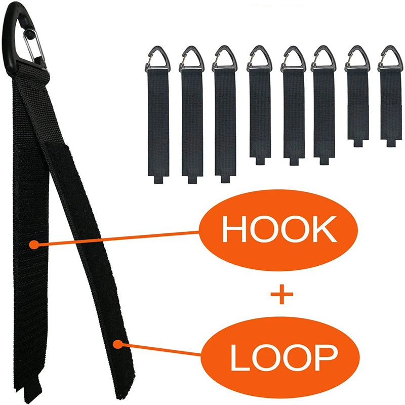 Cord Organizer Holder with Triangle Buckle Wire Manager Power Cord Management Nylon Heavy Cord Storage Straps for Cables Hoses