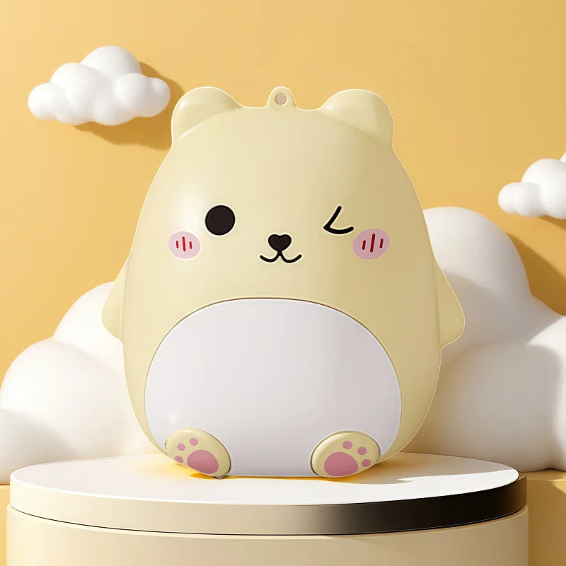 Mini Portable Bear Cartoon Jewelry Storage Box Travel Sealed Five Grids Organizer Compact Personal Medicine Box