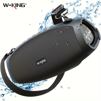 W-KING X10 Bluetooth Speaker, 120W Max Portable Loud Speakers Wireless Bluetooth Boombox, 70W IPX6 Waterproof Outdoor Party Large Big Speaker, Triple Passive Radiator/Subwoofers*2-Deep Bass/42H/TF/AUX/EQ