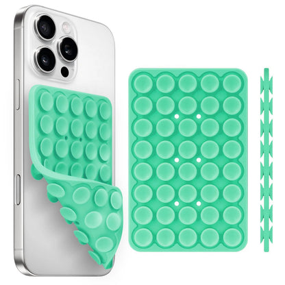 Silicone Suction Cup Phone Holde Multifunctional Fixed Anti-slip Mobile Fixture Double Sided Detachable Phone Rubber Sucker Pad