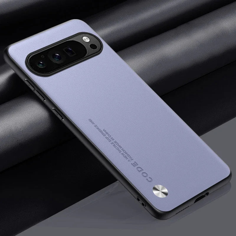 Luxury Leather Phone Case for Google Pixel 10A 10 11 XL 9A 9 Pro 8Pro 7 6 Pro 8A 7A 5A 4 Plain Skin Shockproof Soft Back Cover