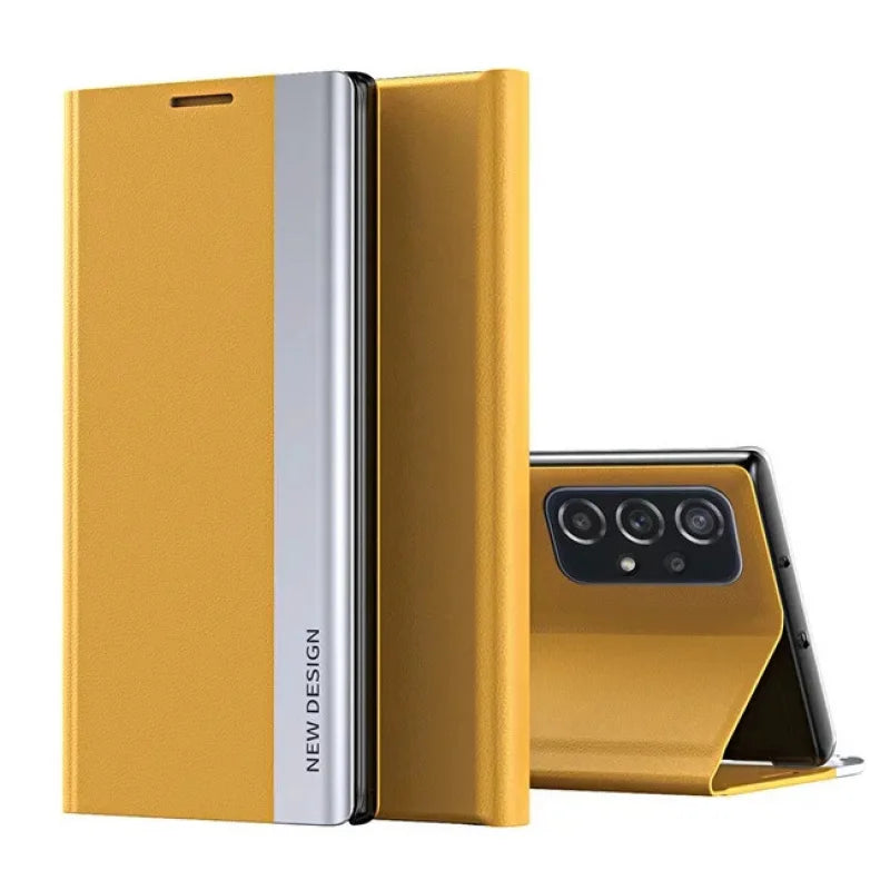 Luxury Leather Flip Plating Phone Cases For Samsung Galaxy S26 S25 S23 S22 S24 Ultra A15 16 17 25 26 35 36 55 56 Back Cover