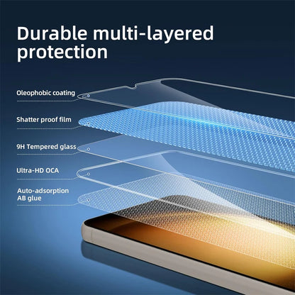 2+2 Fingerprint Scanning Glass for Samsung S25 S26 S24 S23 S22 S21 Screen Protector for Galaxy S25 Ultra Camera Protector S24 FE