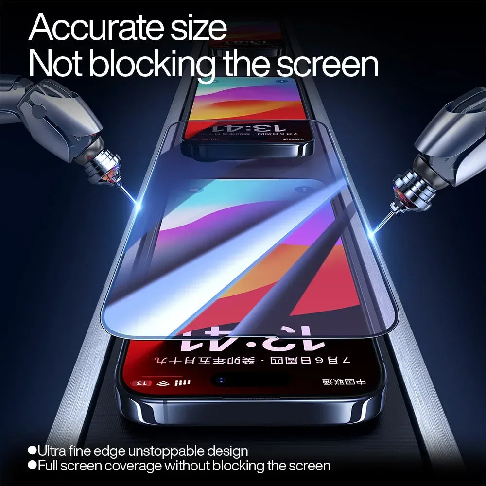 SmartDevil Full Cover Tempered Glass for iPhone 17 17Pro Max 16ProMax 16Pro Screen Protector for iPhone 15Pro HD Anti-blue Light