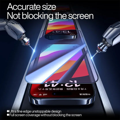 SmartDevil Full Cover Tempered Glass for iPhone 17 17Pro Max 16ProMax 16Pro Screen Protector for iPhone 15Pro HD Anti-blue Light