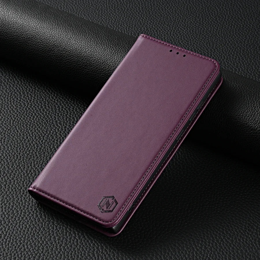 Wallet Strong Magnetic Card Slot Flip Leather Case For Samsung Galaxy S25 Ultra S24 Plus S23 S22 S21 S20 FE A15 A16 A36 A55 A56