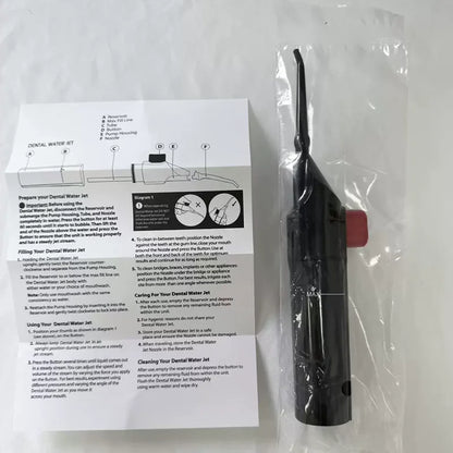 Portable High Pressure Oral Irrigator Household Dental Floss Manual Water Toothpick for Teeth Cleaning