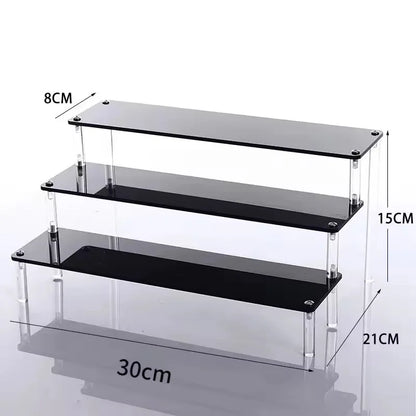 Clear Acrylic Display Stand For Anime Figures Cupcake Shelf Organizer Desserts Holder Jewels Display Risers Stand Perfume Stand