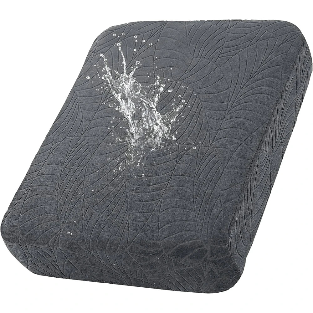 Waterproof Stretch Sofa Cushion Cover Jacquard Fabric Pure Sofa Cover Removable Protector Couch Cover Chaise Lounge Living Room