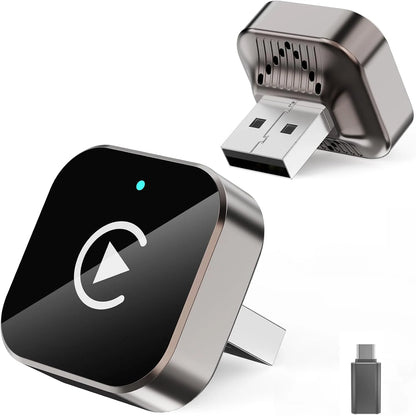 (2026 Upgraded) Wireless CarPlay Adapter for Apple iPhone＆Android, Small Size,Plug and Play,Fast and Stable Connection Wireless