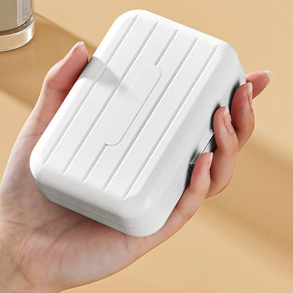 Mini 7 Grids Portable Pill Box Double Sealed Medicine Storage Case Week Long Day Divided Lockable Drug Organizer Weekly Pill Box