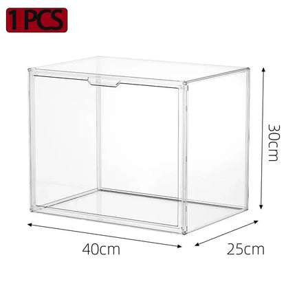 Transparent Storage Box Organizer Bookshelf Album CD Desktop Dustproof Display Cabinet Figures Acrylic Box Blind Box Showcase