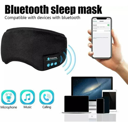Bluetooth Sports Sleeping Earphones New Headband Elastic Wireless Headphone Music Eye Mask Blackout Noise Cancellation Headset
