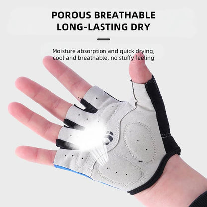 Half Finger Cycling Gloves — Anti-Slip, Breathable, Shock Absorbing