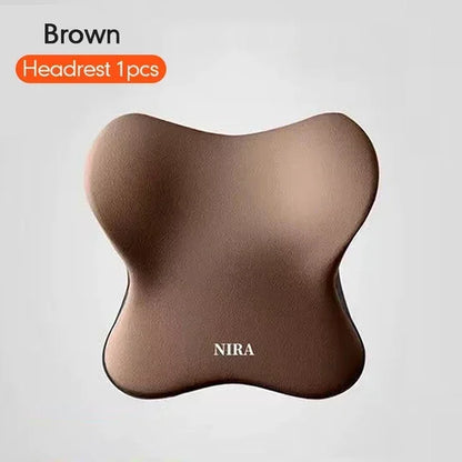 New Car Lumbar Support Pillow Memory FoamAuto Neck Pillow Waist Support Removable Washable Backrest Universal Vehicle Cushion