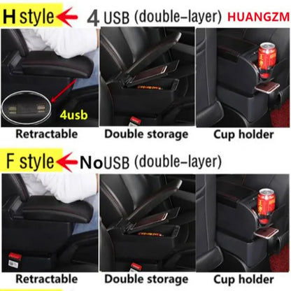 For Suzuki Vitara Armrest Box Double Layer Car Armrest Box Central Storage Box Interior Dedicated Retrofit Car Accessories