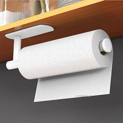 Kitchen Paper Towel Holder Adhesive Tissue Hanger Toilet Roll Paper Dispenser Cabinet Storage Napkin Rack Bathroom Accessories