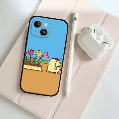 P-Pompompurins Black Phone Case That Fits For IPhone 17,16,15,11,13,14 Pro Max,Plus,X,Xr,Xs Max,13Mini