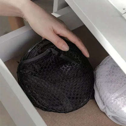 Foldable Mesh Pop-Up Laundry Basket – Large Capacity