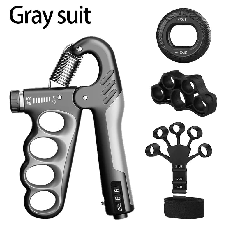 Adjustable Hand Grip Strengthener with Mechanical Counter
