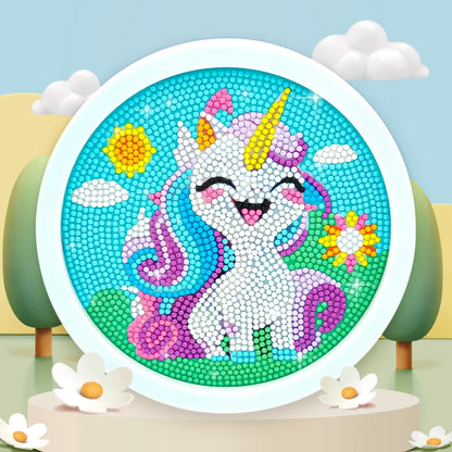 Diamond Painting Set Cute Unicorn Beginner Diamond Painting Set 5D DIY Children and Adults Diamond Painting Photo Frame Craft